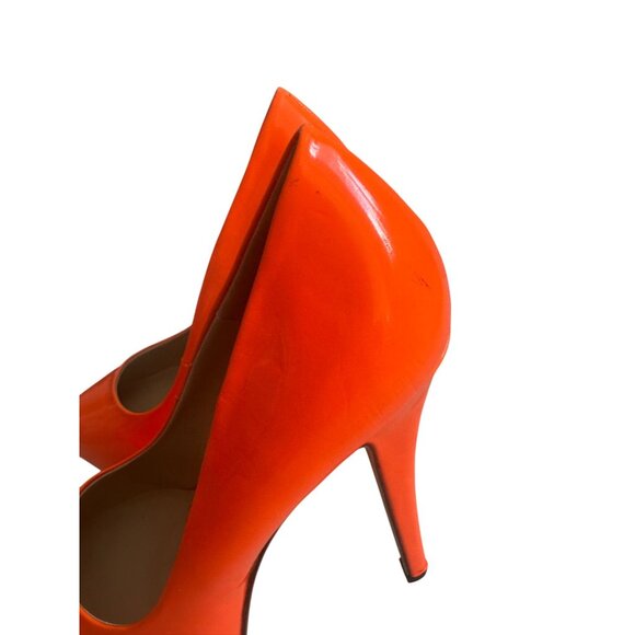 LAS LOSLANDIEN Orange Platform Heels Size 39 / US 9 - Picture 5 of 12